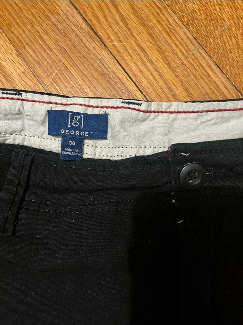 George Black Cargo Shorts with Utility Pockets